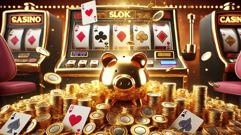 Tampilan permainan slot KOSTOTO dengan reel berwarna